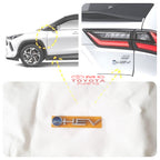 Emblem Logo O-HEV OHEV Chrome Yaris Cross Hybrid Original Toyota 75440-BZ010 Emblem Tulisan O HEV Chrome Side Fender Samping Kanan Kiri Dan Bagasi Belakang Sticker Stiker