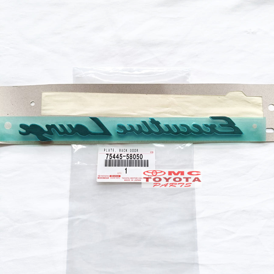 Emblem Executive Lounge Alphard Vellfire Tulisan Executive Lounge Chrome Original Toyota 75445-58050 Emblem Logo Sticker Stiker Bagasi Pintu Belakang Ori