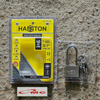 Gembok Satin Leher Panjang 40mm 1092-001 Hasston Prohex Heavy Duty Lock Padlock 4 Keys Gembok Safety Gembok Hasston 40mm Gembok Prohex Kunci Gembok Chrome Gembok Leher Panjang 40 mm Long Haston
