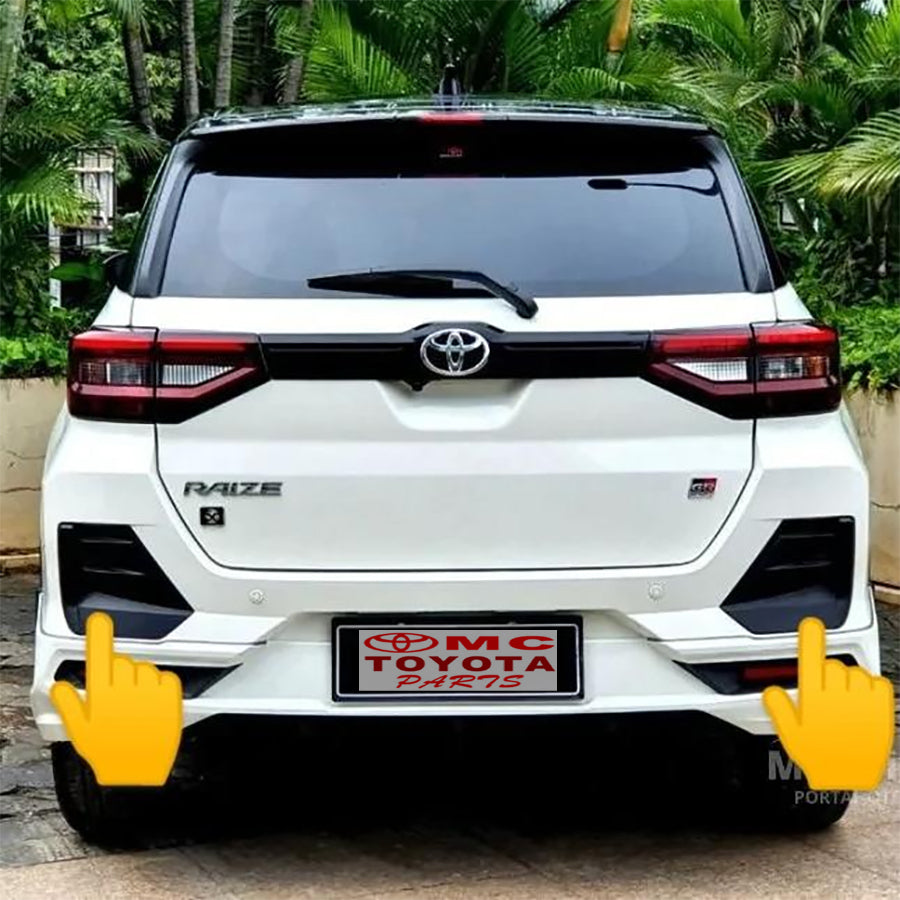 Cover Moulding Tutup Bemper Bumper Belakang Kanan Kiri Raize Rocky Original 52752-BZ080 / 52753-BZ080 Cover Bemper Belakang Tutup Cover Belakang Rocky Raize Ori