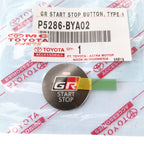 Sticker Stiker GR Start Stop Button Engine Agya GR Raize GR Rush GR Avanza Veloz GR 2022 Up Original Toyota P5286-BYA02 Emblem Logo Stiker Tombol Engine Start Stop GR Sport