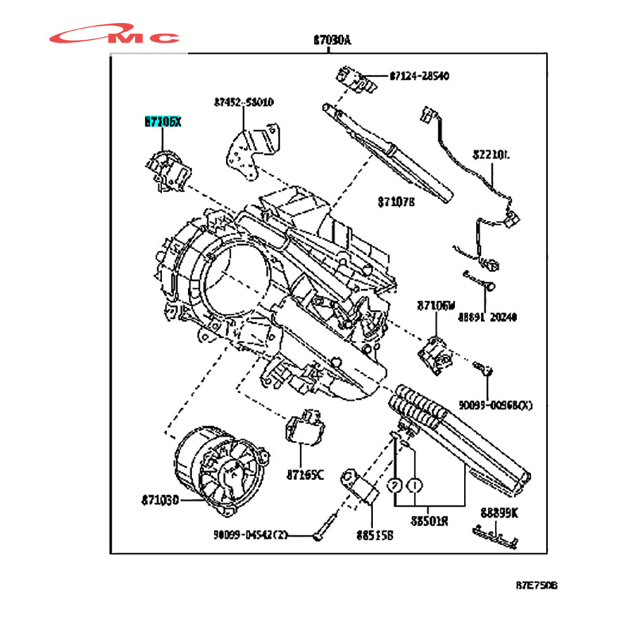 Motor Servo Ac Belakang Toyota New Alphard Vellfire Lexus Land Cruiser Prado Voxy Previa Estima Kluger Original Denso 063800-1030 Servo Motor Ac Rear Servomotor Assy Ori