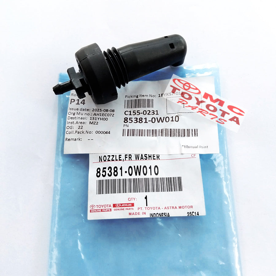 Washer Nozzle Nozle Nosel Semprot Air Wiper Kaca Depan Dyna Saurus Hino Dutro 85381-0W010 Original