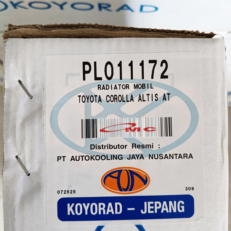 Radiator Corolla Altis Matic Gen 1 2000-2006 Koyorad Jepang Japan PL011172 Radiator Assy Toyota Corolla Altis Lama Old Gen1 Automatic AT