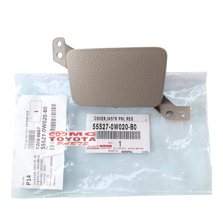 Tutup Cover Dashboard Samping Kanan Kiri Toyota Dyna Saurus Hino Dutro Original 55526-0W020-B0 / 55527-0W020-B0 Cover Tutup Meja Dashboard Cover Tutup Samping Dashboard Dasbor Dasboard Dynasaurus