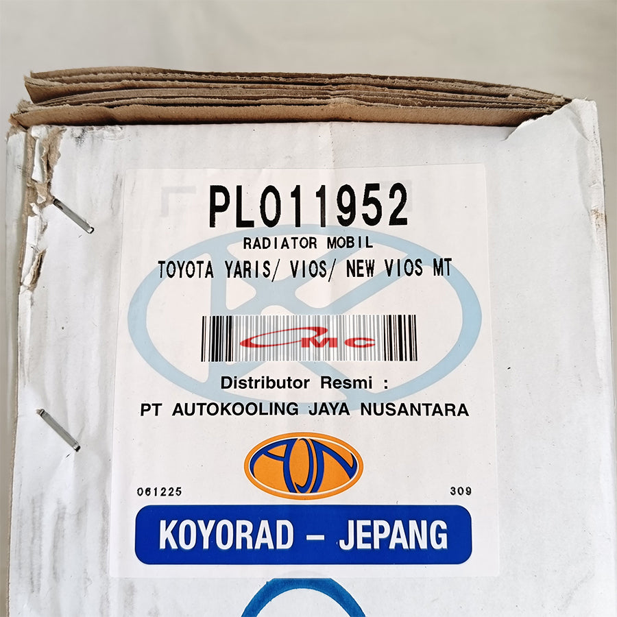 Radiator Assy New Vios Yaris Manual Gen 2 Tahun 2006-2013 Koyorad Japan Jepang PL011952