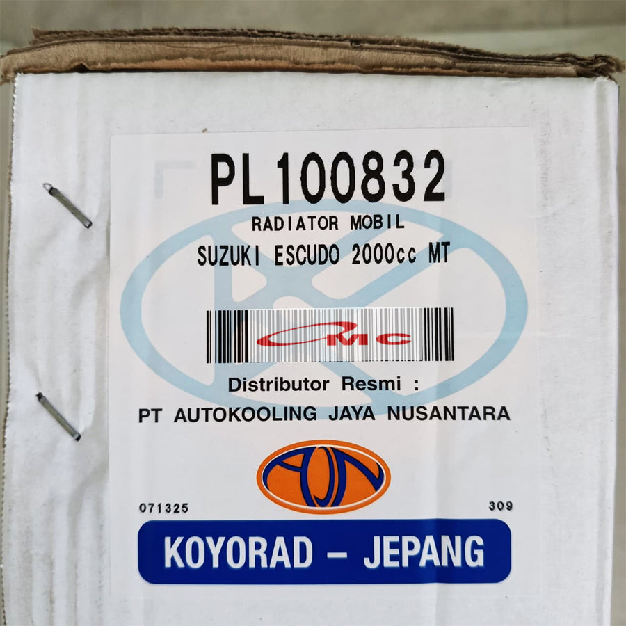Radiator Suzuki Escudo 2000cc 2.0 Manual Koyorad Jepang Japan PL100832 Radiator Assy Suzuki Grand Escudo 2000 cc Manual MT