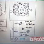 Seal Converter CVT Matic New Altis Alphard Vellfire Previa Estima RAV4 Lexus NX300 RX200 Harrier Sienta Yaris Vios Corolla Cross Original Toyota 90311-45027 Sil Seal Type T Oil Seal Converter Matic ANH20 2400cc 2AZFE 2AZF Conventer Metic