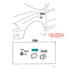 Karet Paking Gasket Lampu Sein Sen Celica Camry Cressida Hilux Land Cruiser VX100  81732-20190 Original