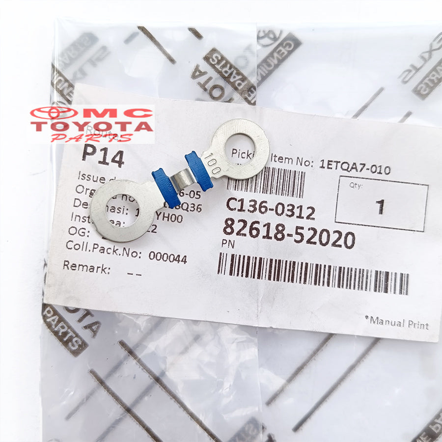Sekring Fuse Vios Limo Lama Old 2002-2006 100A Original Toyota 82618-52020 Sekring Fuse 100 Ampere A Vios Sikring Kepala Aki Sikring Fuse 100 A Kepala Accu Aki