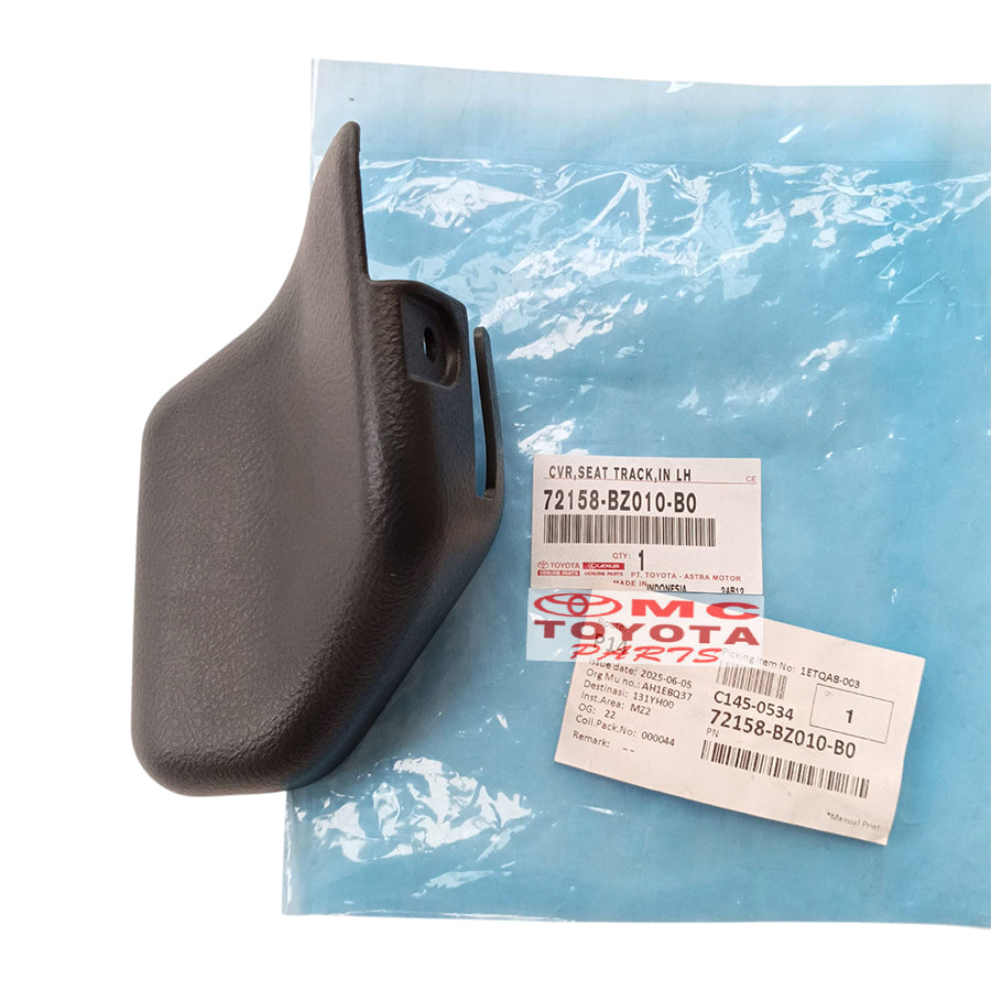 Cover Tutup Kaki Jok Bangku Depan Kanan Kiri Avanza Xenia Lama 2003-2011 Original 72157-BZ010-B0 / 72158-BZ010-B0 Hitam Tutup Cover Kaki Jok Depan Bagian Belakang Cover Baut Jok Depan