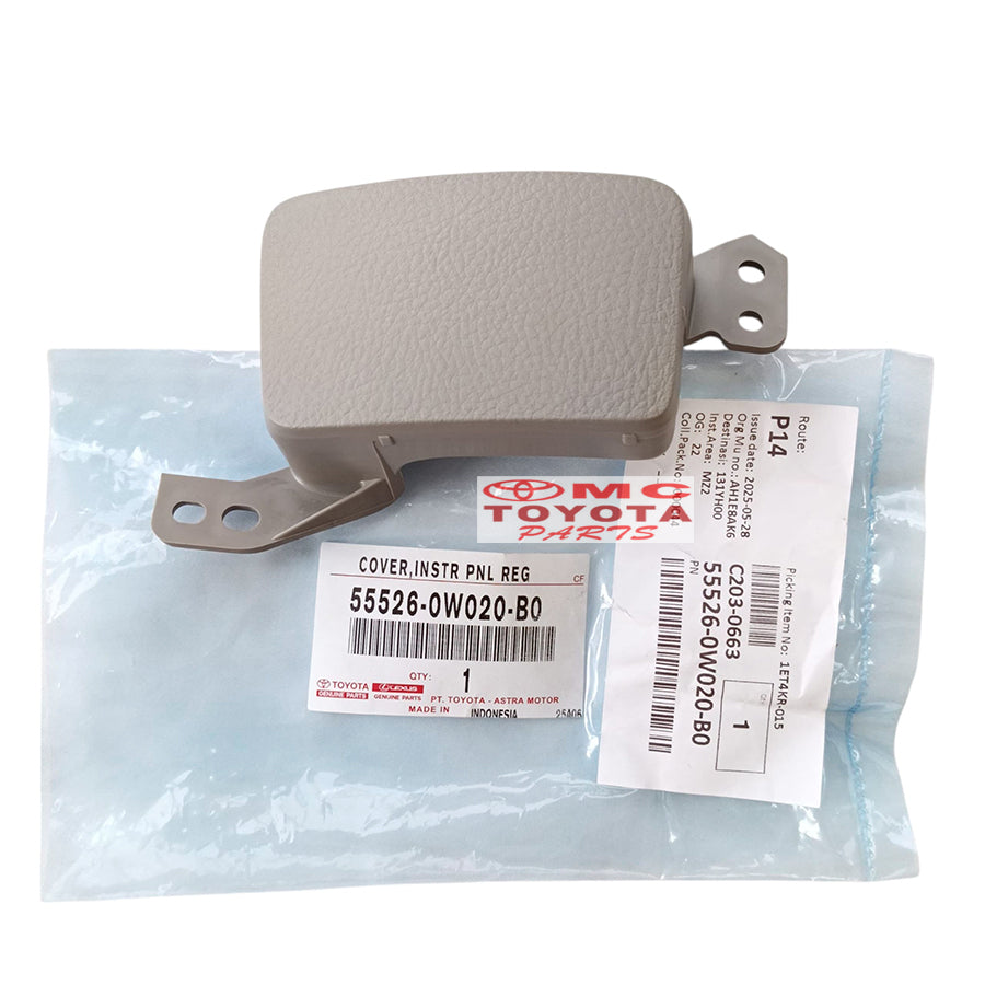 Tutup Cover Dashboard Samping Kanan Kiri Toyota Dyna Saurus Hino Dutro Original 55526-0W020-B0 / 55527-0W020-B0 Cover Tutup Meja Dashboard Cover Tutup Samping Dashboard Dasbor Dasboard Dynasaurus