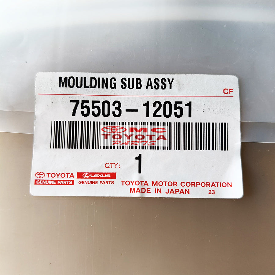 List Kaca Depan Karet Kaca Depan Corolla Great AE101 Original Toyota 75503-12051 Moulding Kaca Depan List Kaca Depan Corolla Great Molding Lis List Karet Kaca Depan Ori