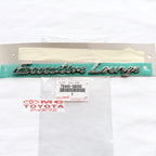 Emblem Executive Lounge Alphard Vellfire Tulisan Executive Lounge Chrome Original Toyota 75445-58050 Emblem Logo Sticker Stiker Bagasi Pintu Belakang Ori