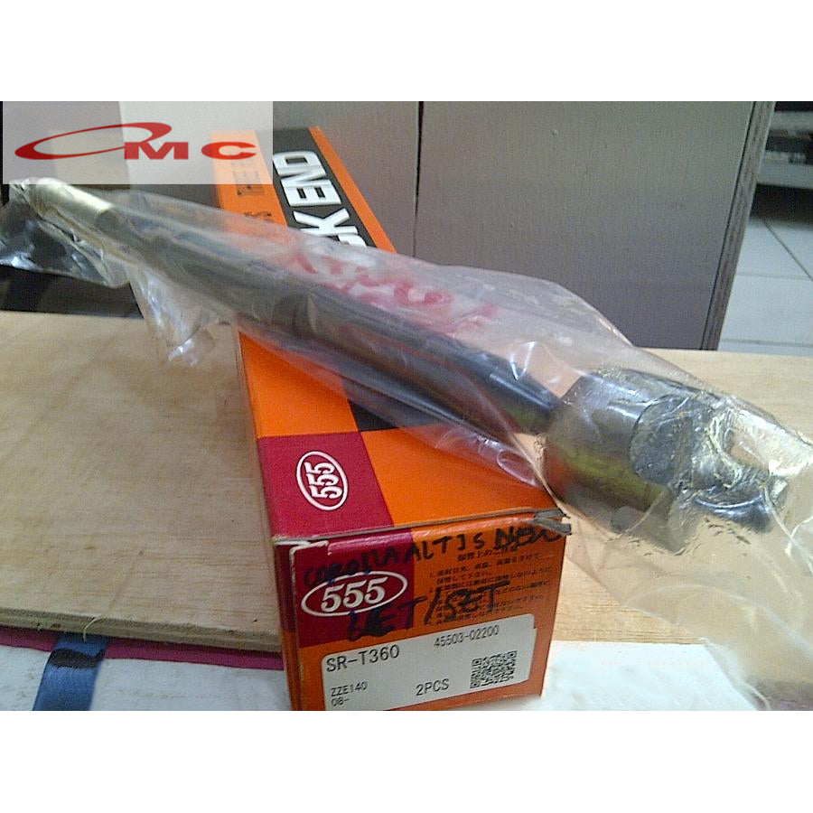 Rack End Long Tierod Corolla New Altis 2008-2013 Original 555 Japan SR-T360 / 45503-02200 Long Tie Rod Toyota New Altis Ori