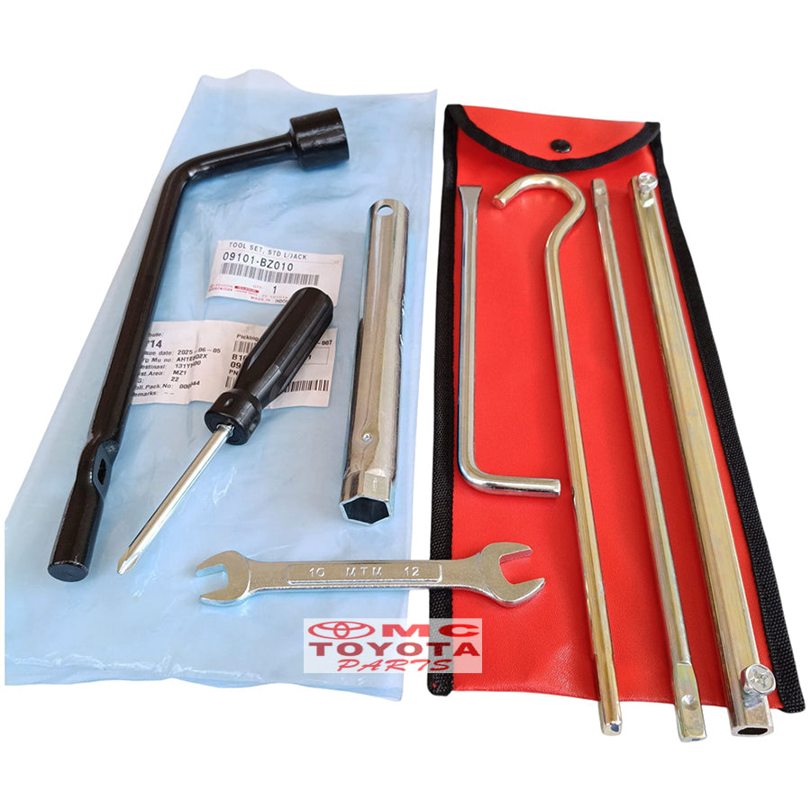 Tool Kit Set Avanza Xenia Rush Terios Innova Original 09101-BZ010 Toolkit Tool Set Kunci Ban Serep Tool Kit Kunci Roda Gagang Ban serep