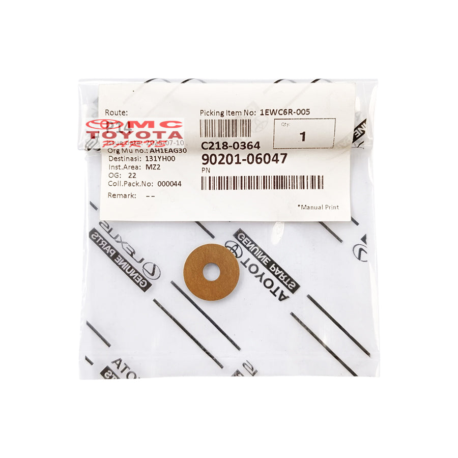 Plat Ring Seal Washer Gromet Tutup Klep Calya Sigra Agya Ayla 1.2 1200cc Xenia Avanza Veloz All New Rush Terios Vios Yaris Original 90201-06047 Ring Baut Washer Seal Grommet Gromet Tutup Klep Ori