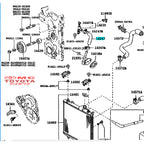 Selang Hose Water By Pass Avanza Xenia Rush Terios Original 16267-BZ010 Selang By Pass Radiator Hose Water Pass Selang Bypass Selang Radiator Ori