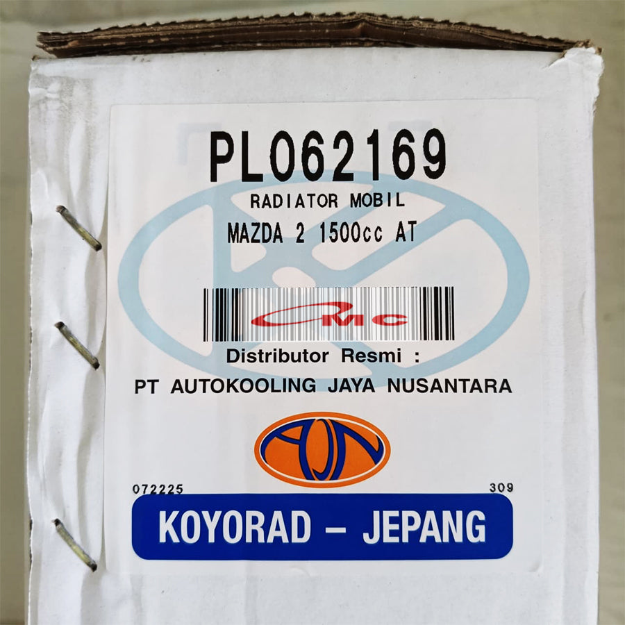 Radiator Mazda 2 1500cc Matic Non Sky Active 2007-2013 Koyorad Jepang Japan PL062169 Radiator Assy Mazda 2 Old Lama 1.5 1500 CC Sebelum Belum Sky active Non Skyactiv Automatic AT