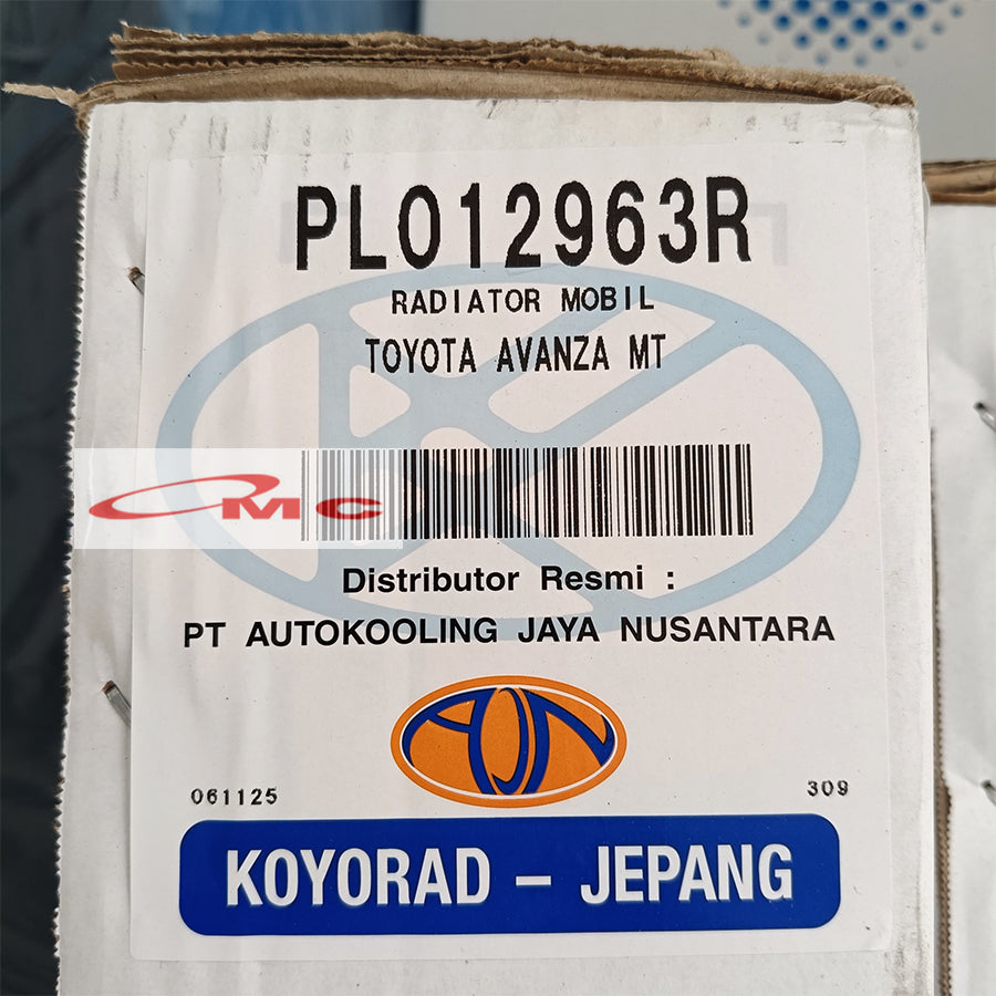Radiator All New Avanza Xenia 1300cc Tahun 2012-2015 Manual Koyorad Japan PL012963R Radiator Assy 1.3 / 1300 cc PL012963