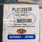 Radiator All New Avanza Xenia 1300cc Tahun 2012-2015 Manual Koyorad Japan PL012963R Radiator Assy 1.3 / 1300 cc PL012963