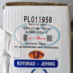 Radiator New Alphard Vellfire ANH20 2400cc Harrier Previa Estima Koyorad Jepang Japan PL011958 Radiator Assy Alphard Gen2 Gen 2 Velfire 2400 2.4 cc