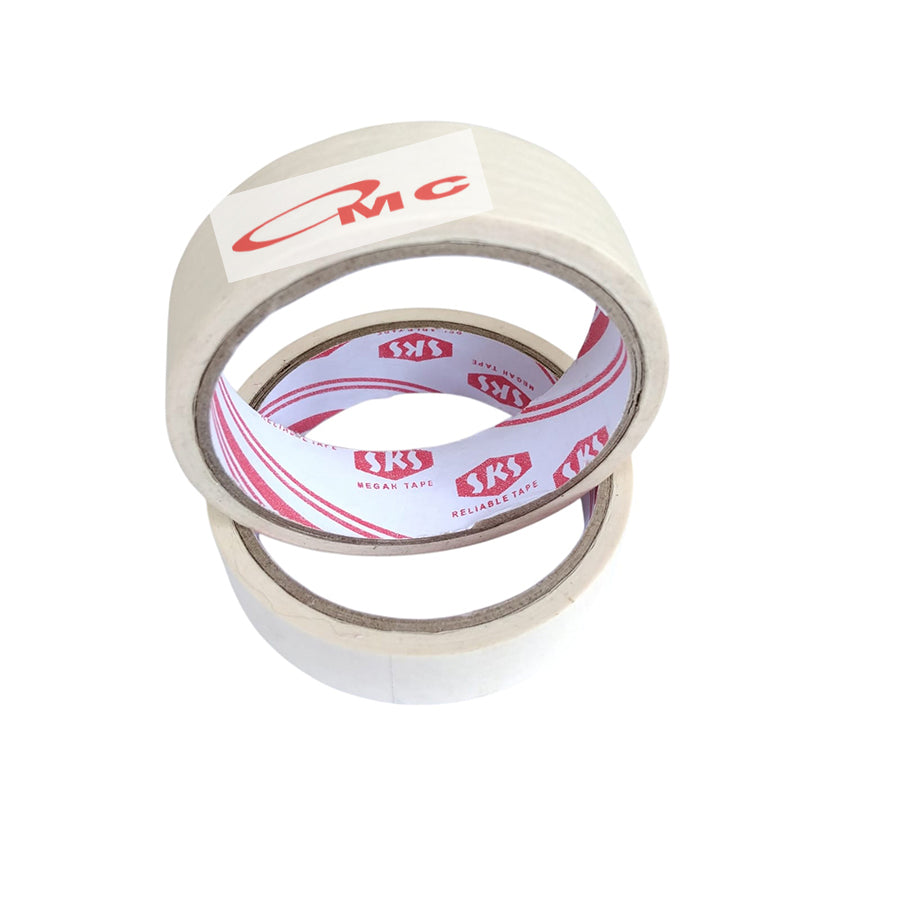Lem Kertas  Lakban Kertas 1 Inch Masking Tape  SKS