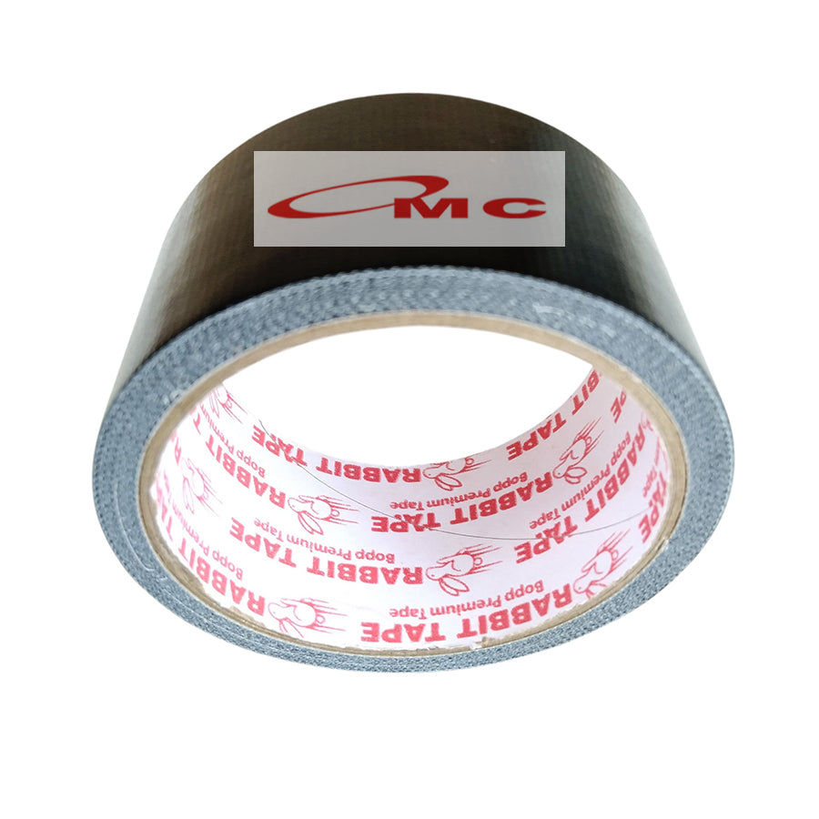 Lakban Kain Hitam Lakban Terpal Hitam Rabbit Tape Cloth Tape 2 Inch