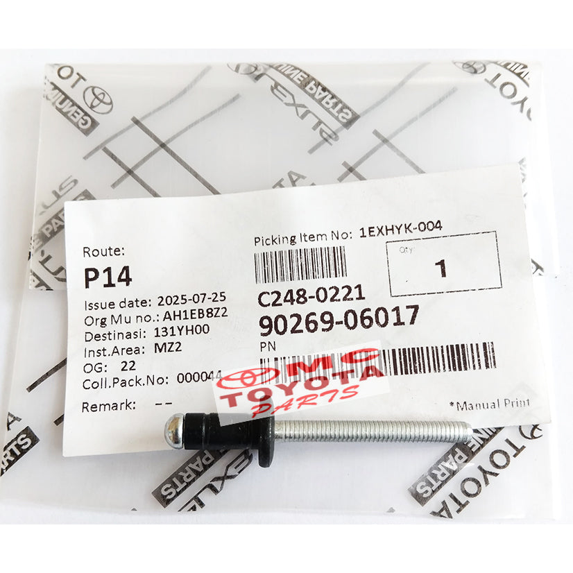 Paku Rivet Tutup Tangki Bensin Innova Fortuner  90269-06017 Original