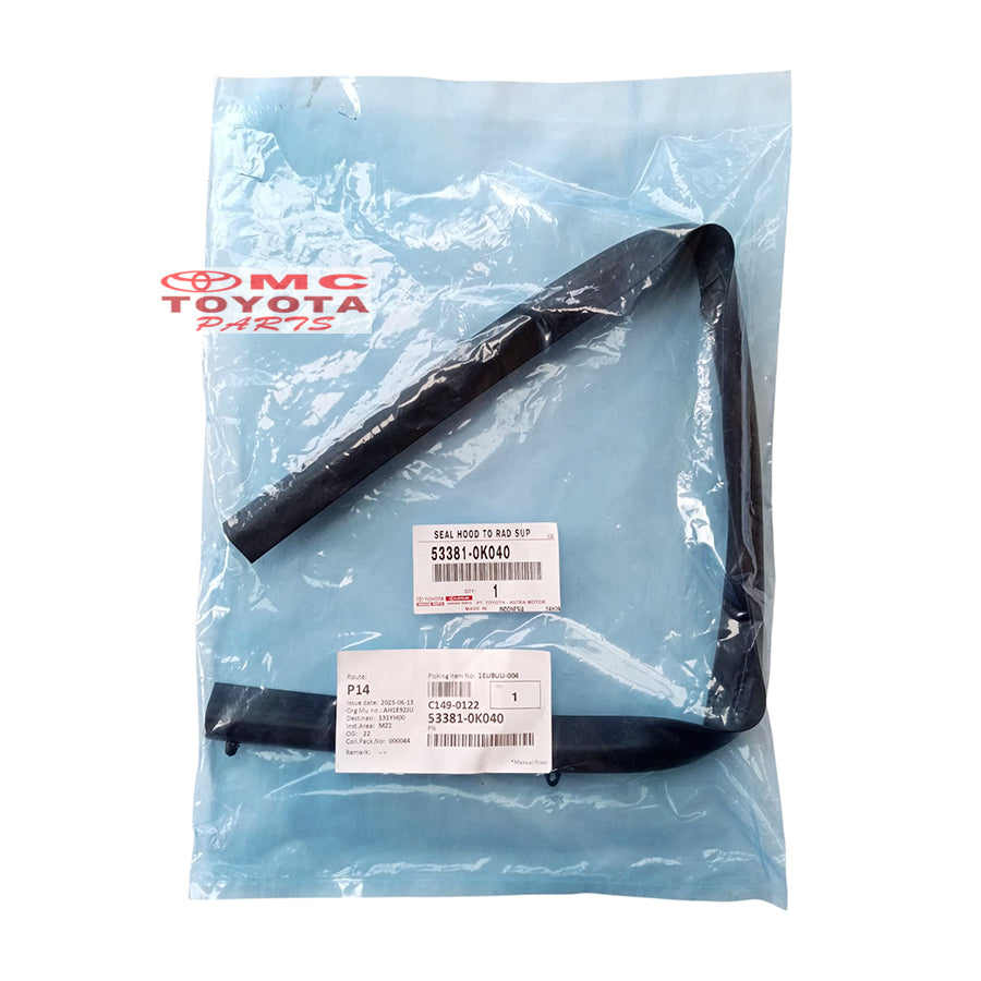 Karet Kap Mesin Motor Bagian Depan Kijang Innova 2004-2015 Original Toyota 53381-0K040 Karet Cup Kap Motor Mesin Seal Hood Radiator
