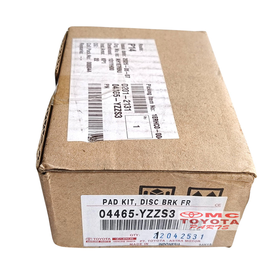 Brake Pad Kampas Rem Depan Agya Ayla Matic Datsun Go Automatic Original 04465-YZZS3