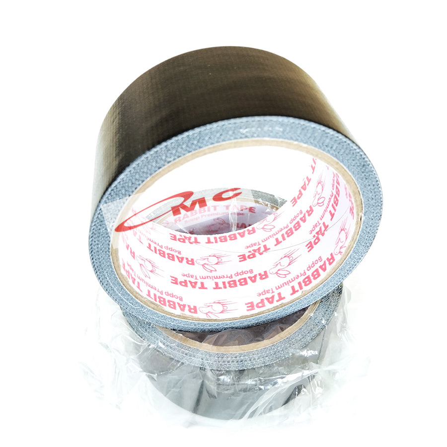 Lakban Kain Hitam Lakban Terpal Hitam Rabbit Tape Cloth Tape 2 Inch