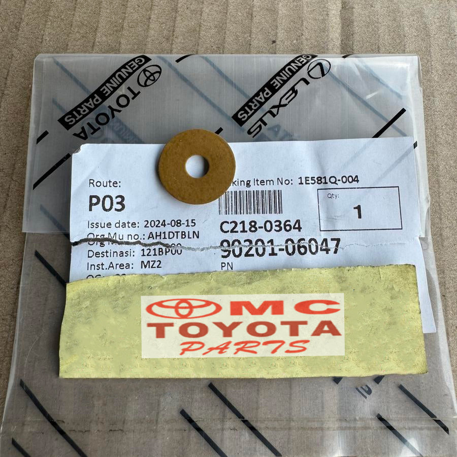 Plat Ring Seal Washer Gromet Tutup Klep Calya Sigra Agya Ayla 1.2 1200cc Xenia Avanza Veloz All New Rush Terios Vios Yaris Original 90201-06047 Ring Baut Washer Seal Grommet Gromet Tutup Klep Ori