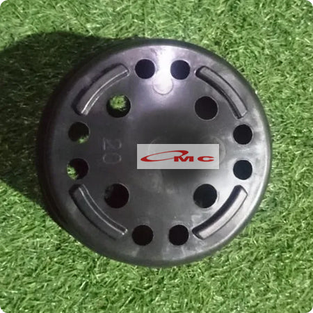 Pot Bunga Tanaman Hias Bulat Plastik Polos Hitam 18CM