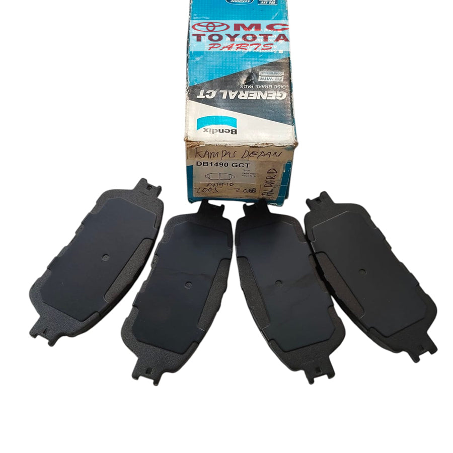 Brake Pad Depan Bendix Kampas Rem Depan Alphard ANH10 ANH-10 Original DB1490 GCT