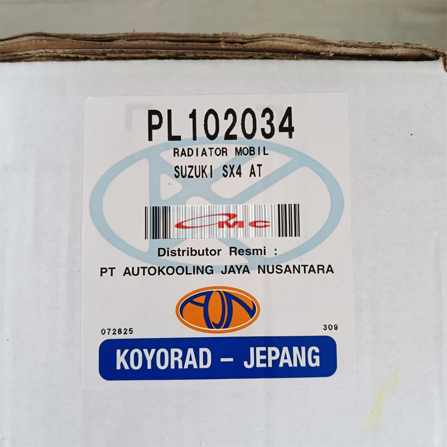 Radiator Suzuki SX4 X Over Neo Baleno Matic Koyorad Jepang Japan PL102034 Radiator Assy Suzuki SX4 X-Over Xover Automatic AT