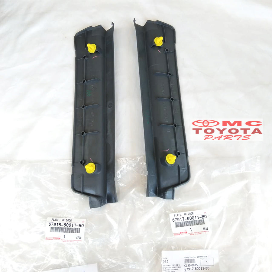 Scuff Plate VX80 Land Cruiser Cover Sill Plate Pintu Belakang Tengah Kanan Kiri 67917-60011-B0 67918-60011-B0 Original