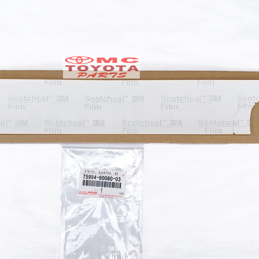 Sticker Turbo Land Cruiser VX80 HDJ80 Original Toyota 75994-60080-03 Stiker Turbo Body Landcruiser VX80 VX / VXR HDJ Label Tulisan turbo Samping Fender Belakang Warna Grey Abu Silver Ori