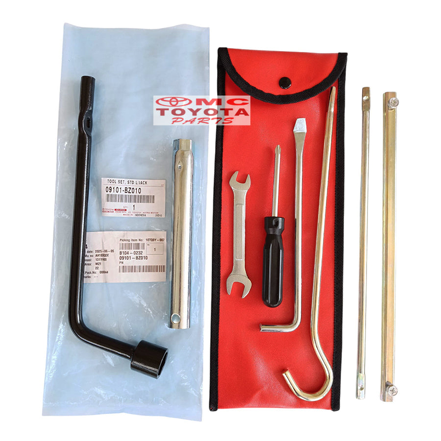 Tool Kit Set Avanza Xenia Rush Terios Innova Original 09101-BZ010 Toolkit Tool Set Kunci Ban Serep Tool Kit Kunci Roda Gagang Ban serep