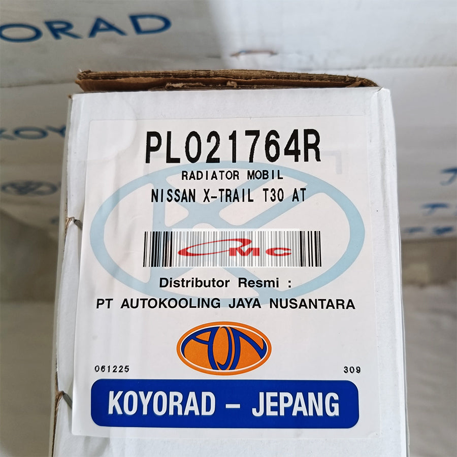 Radiator Nissan Xtrail T30 2003-2007 Manual Matic Serena C24 Matic Original Koyorad Jepang Japan PL021764R Radiator Nissan X-trail T30 X Trail T-30