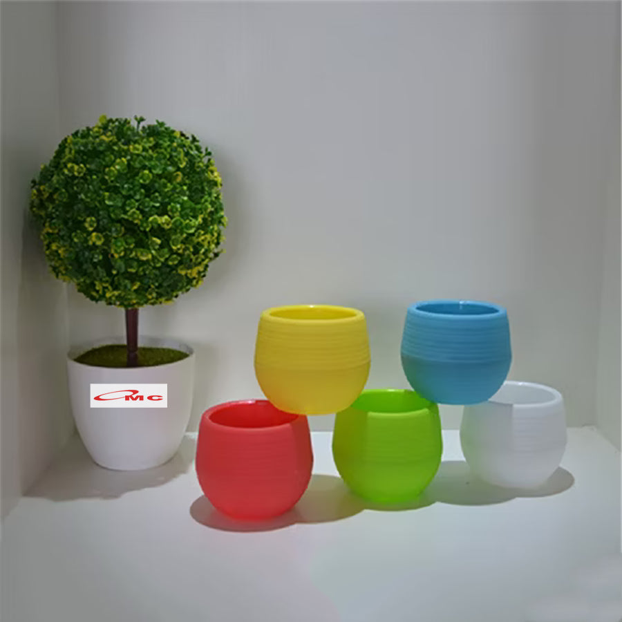 Pot Bulat Mini Self Watering Pot Bunga Warna Warni Pot Plastik Tanaman Hias Pot Bola Telur Sukulen Sekulen Kaktus Katus Vas Bunga Shabby Vintage Dekor