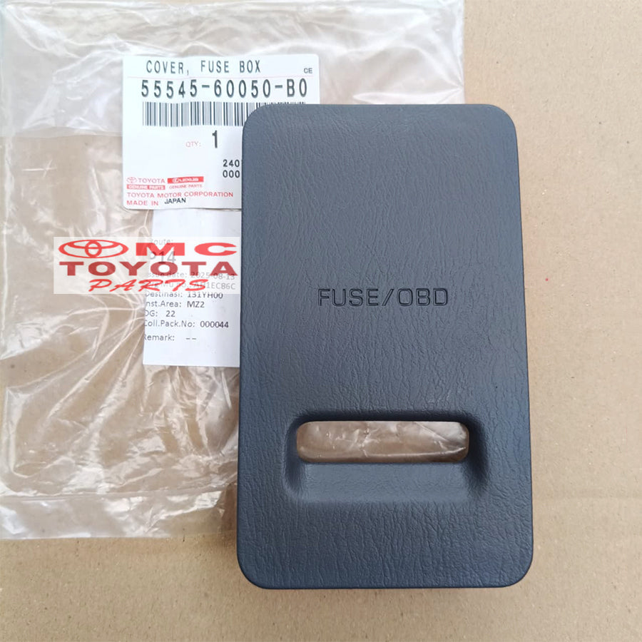 Cover Fuse Box Land Cruiser VX80 HDJ80 Tutup Sekring Bok Supir Ori 55545-60050-B0 Cover Tutup Fuse Box Sekring Sikring Dashboard Landcruiser VX 80 Original Toyota