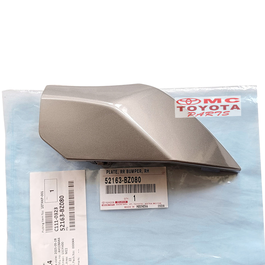 Cover Tutup Derek Towing Bemper Belakang Avanza Veloz 2021 Up Original Toyota 52163-BZ080 Cover Towing Tutup Derek Belakang Tutup Towing Bumper Belakang Silver Glossy
