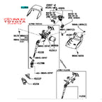 Cover Atas Column Stir Agya Ayla 2012-2017 Original 45286-BZ180-B0 Cover Colum Stir Cover Steer Atas Cover Steering Setir Column Atas Ori