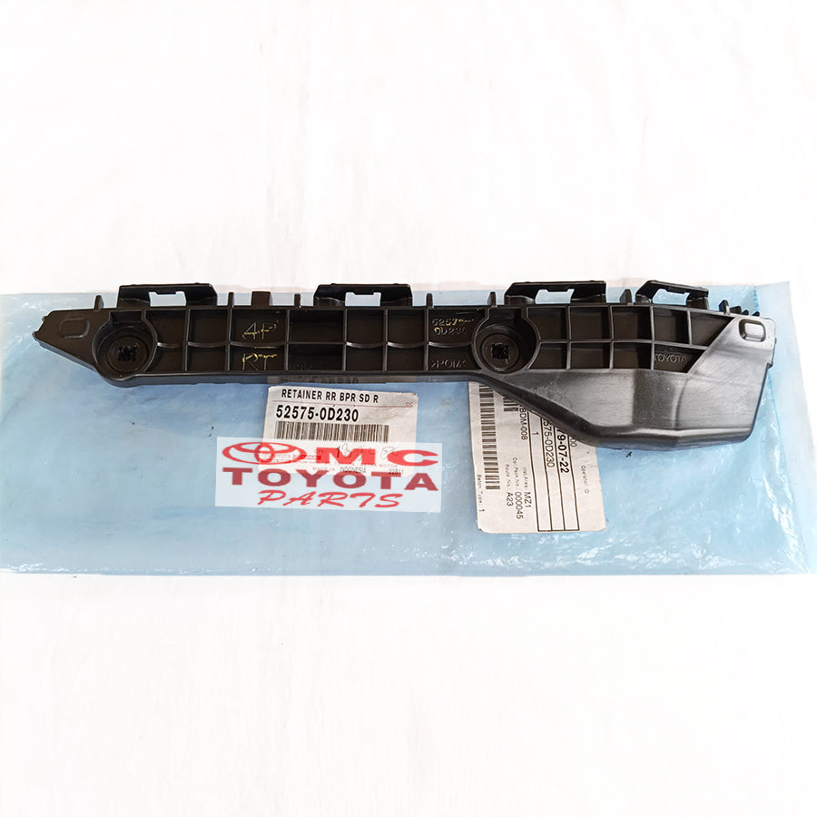 Bracket Breket Bemper Belakang Kanan All New Yaris 2014-2017 Original Toyota 52575-0D230 Retainer Bumper Belakang Support Suport Braket Bracket Breket Bumper Bemper Belakang Ori