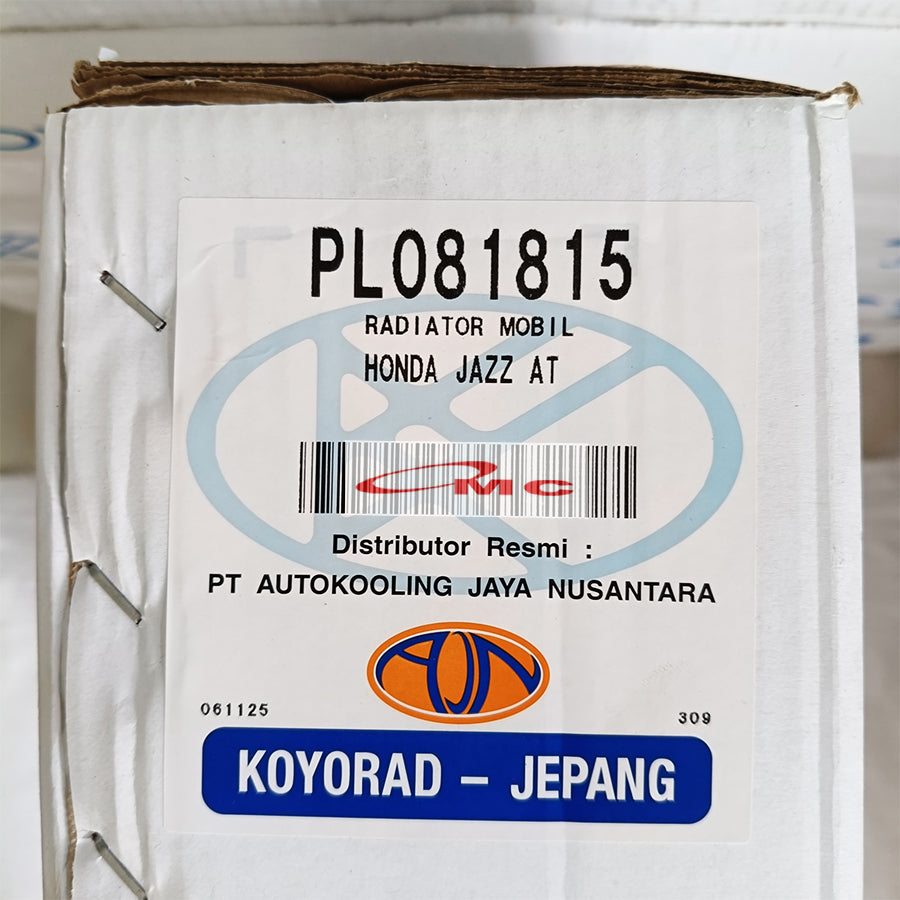 Radiator Honda Jazz GD3 2003-2007 Idsi Vtec Matic Koyorad Jepang Japan PL081815 Radiator Jazz Lama Old GD3 Matic AT