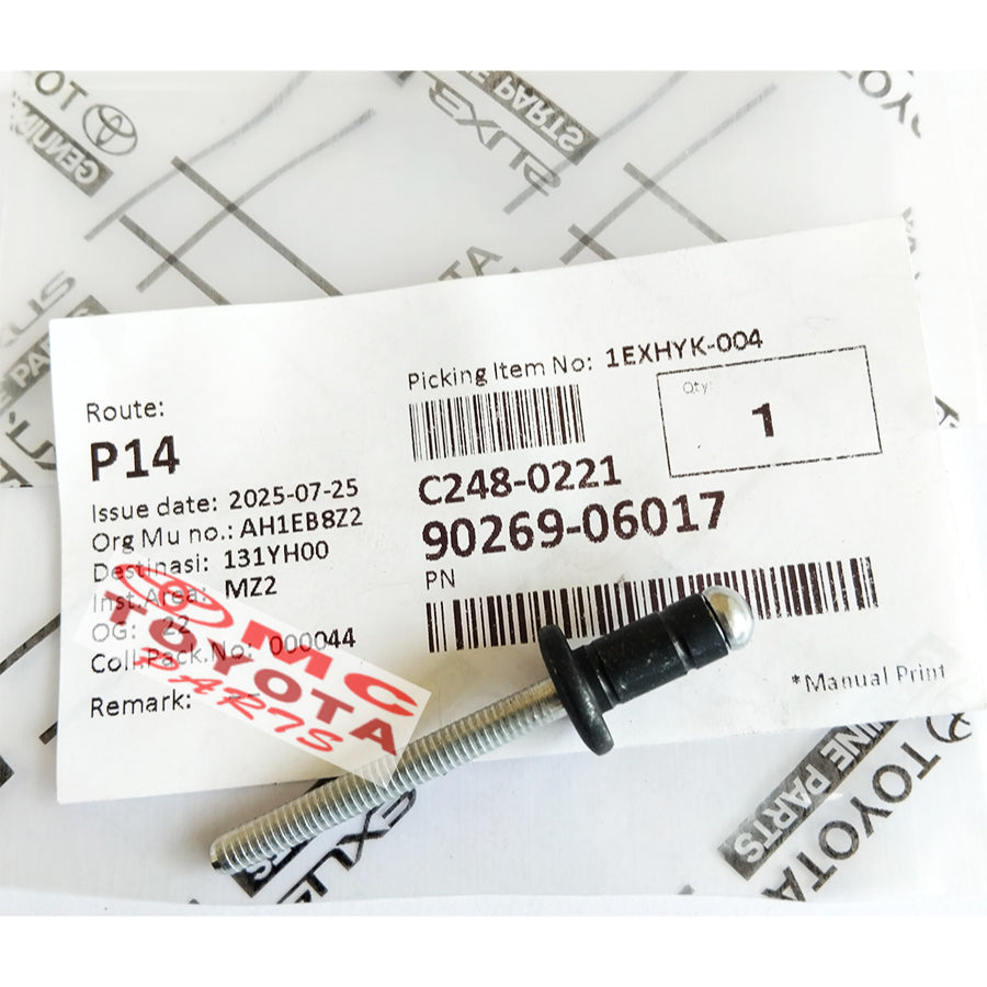 Paku Rivet Tutup Tangki Bensin Innova Fortuner  90269-06017 Original