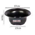 Pot Tanaman Hias Bunga Bonsai Bulat Plastik Hitam   37cm