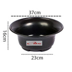 Pot Tanaman Hias Bunga Bonsai Bulat Plastik Hitam   37cm