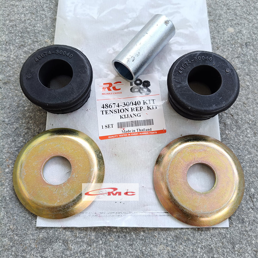 Karet Stabil Strut Bar Kit Kijang Super Grand Kapsul RC 48674-30040-KIT-RC Karet Barkit Strutbar Bar Kit Karet Stabil Stabilizer Kit Toyota Kijang 48674-30040